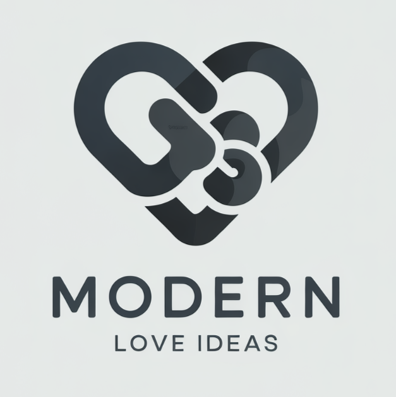 modern love ideas logo with heart