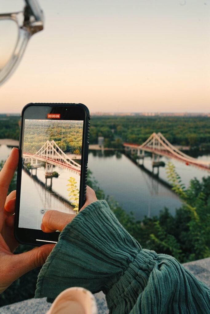 a person holding a phone