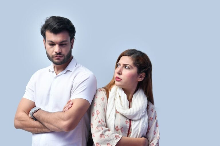 a man and woman posing for a picture